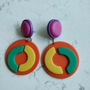 (3/$15) Vintage 70s style earrings